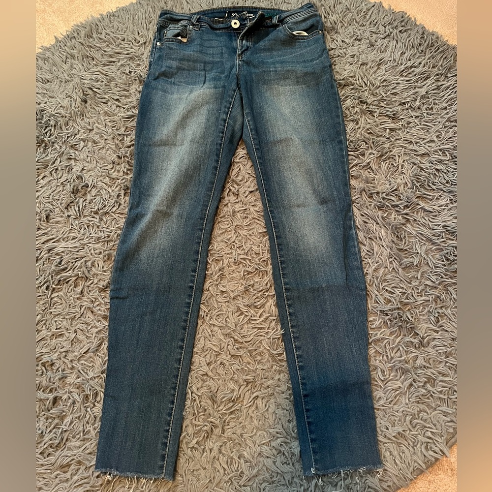 Inc Denim jeans. Gently used. Cut ankle look.